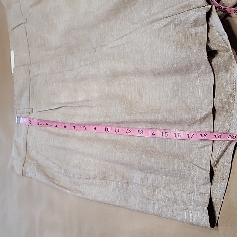 Old Navy Size XL Oatmeal Extra High-Waisted Linen-Blend Taylor Shorts, NEW w/Tag - Picture 6 of 15